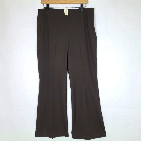 Talbots Pants - NWT Talbots Brown Straight Leg Trousers Size 14P Petite
